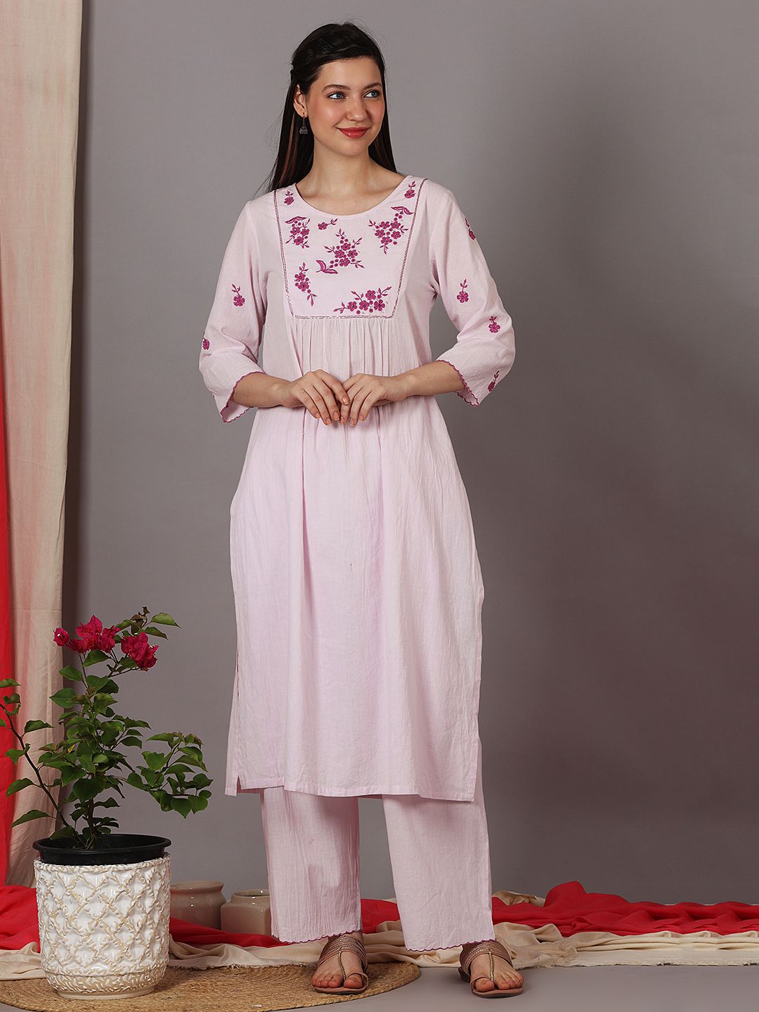 Buy Violet Kurta Suit Sets for Women by SAANJH Online  Ajiocom